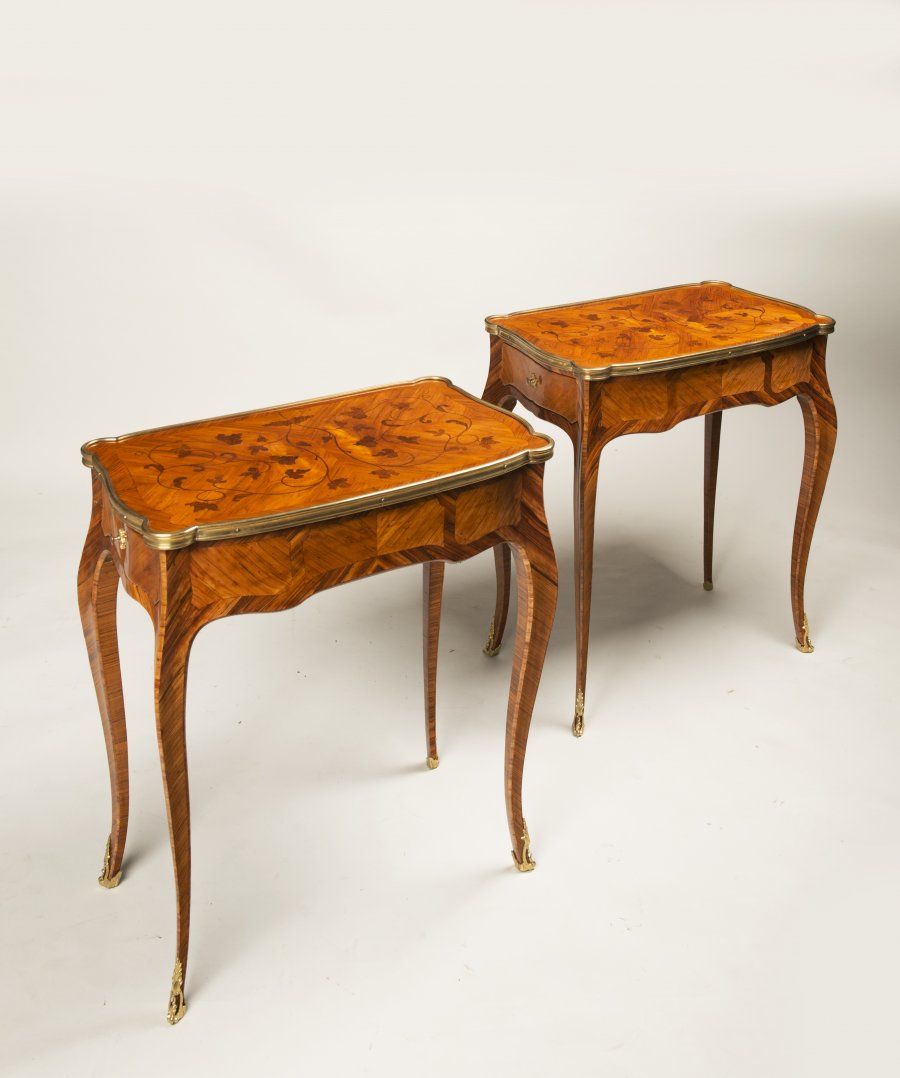 A PAIR OF GAME TABLES