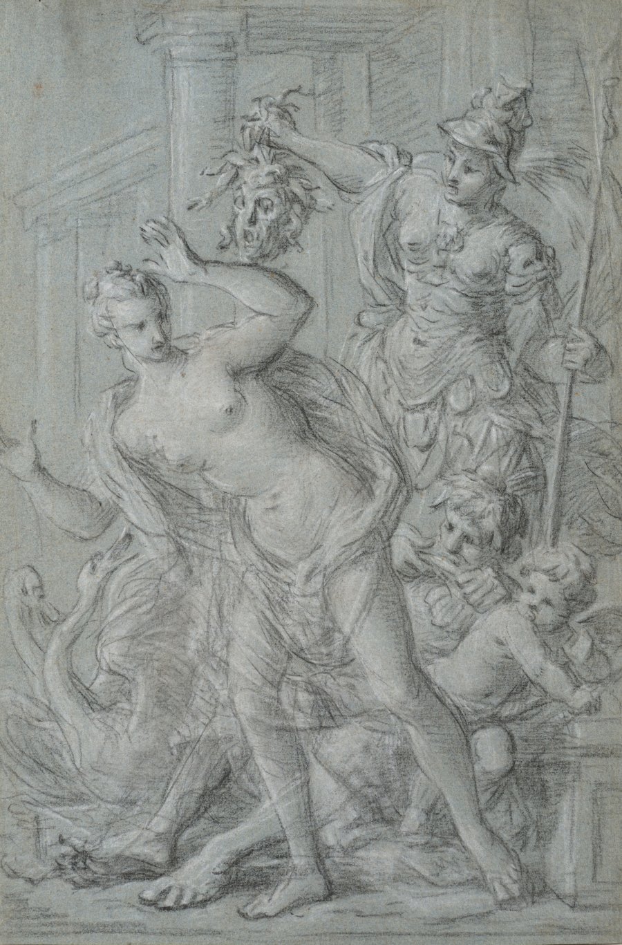 PALLAS ATHENA MIT DEM HAUPT DER MEDUSA