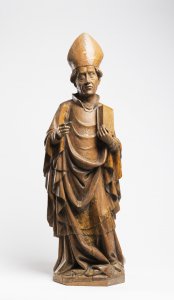 A Late Gothic Statue of a Bishop 