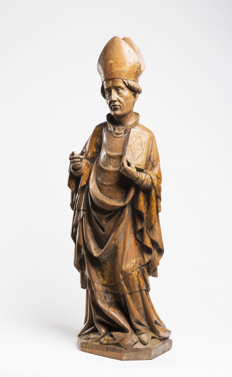 A Late Gothic Statue of a Bishop 