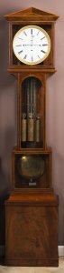 A LANTERN GRANDFATHER CLOCK