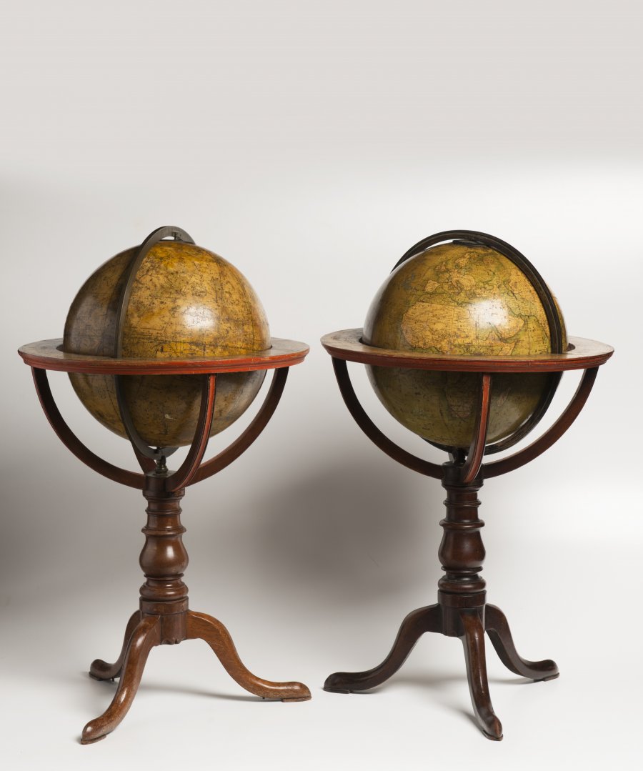 A PAIR OF GLOBES