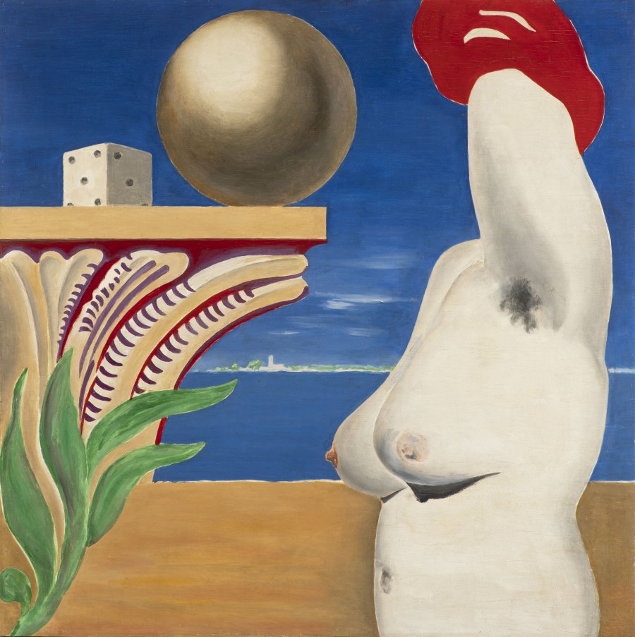LANDSCAPE WITH A WOMAN TORSO