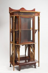 A UNIQUE ART NOUVEAU VITRINE