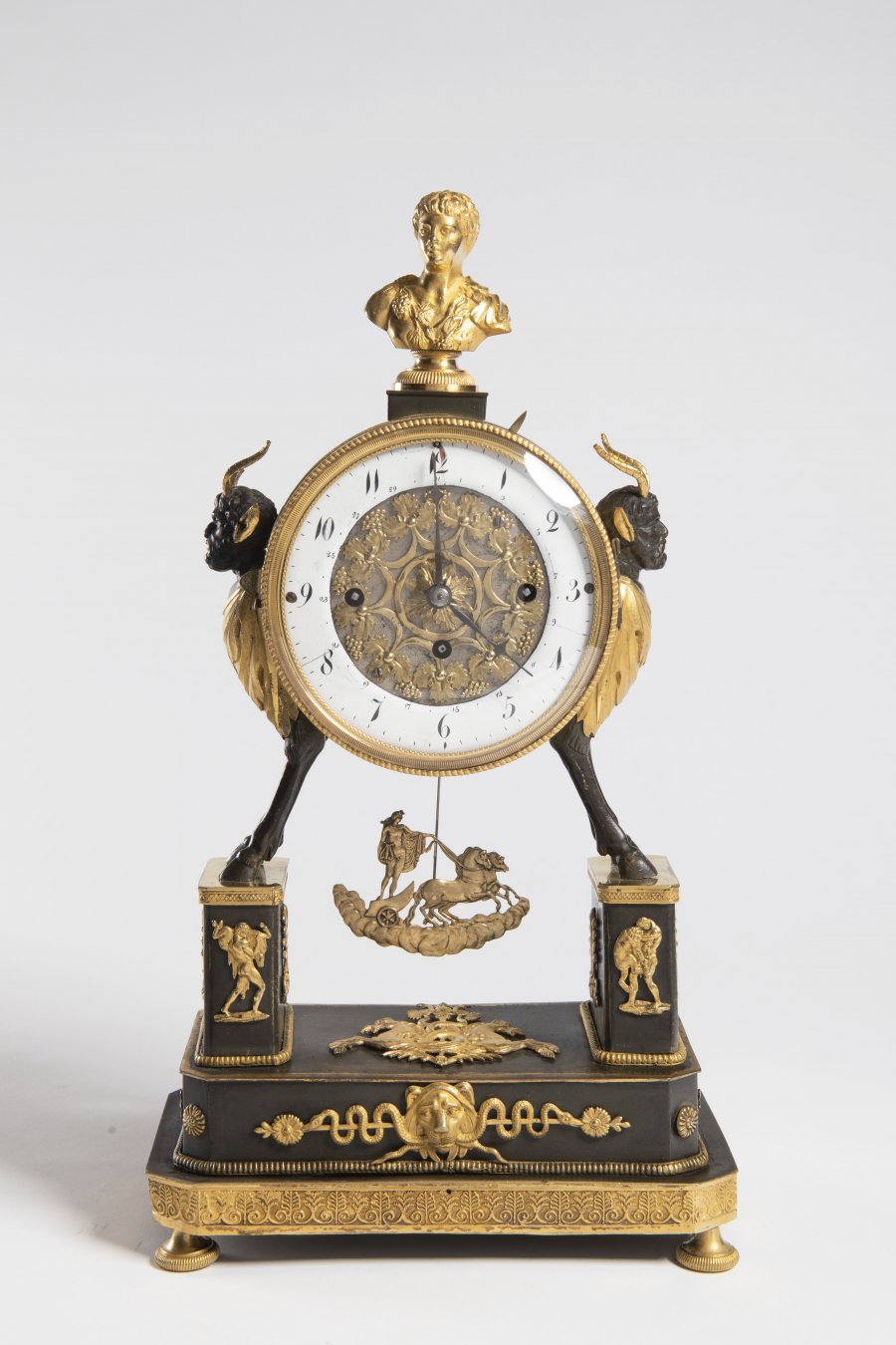 AN EMPIRE TABLE CLOCK