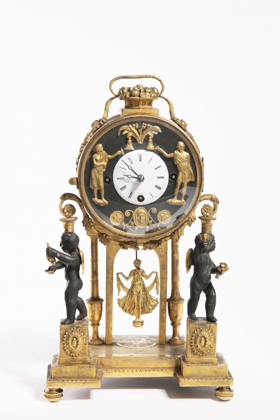 AN EMPIRE TABLE CLOCK