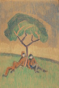 RESTING UNDER A TREE