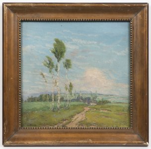 LANDSCAPE WITH BIRCHES