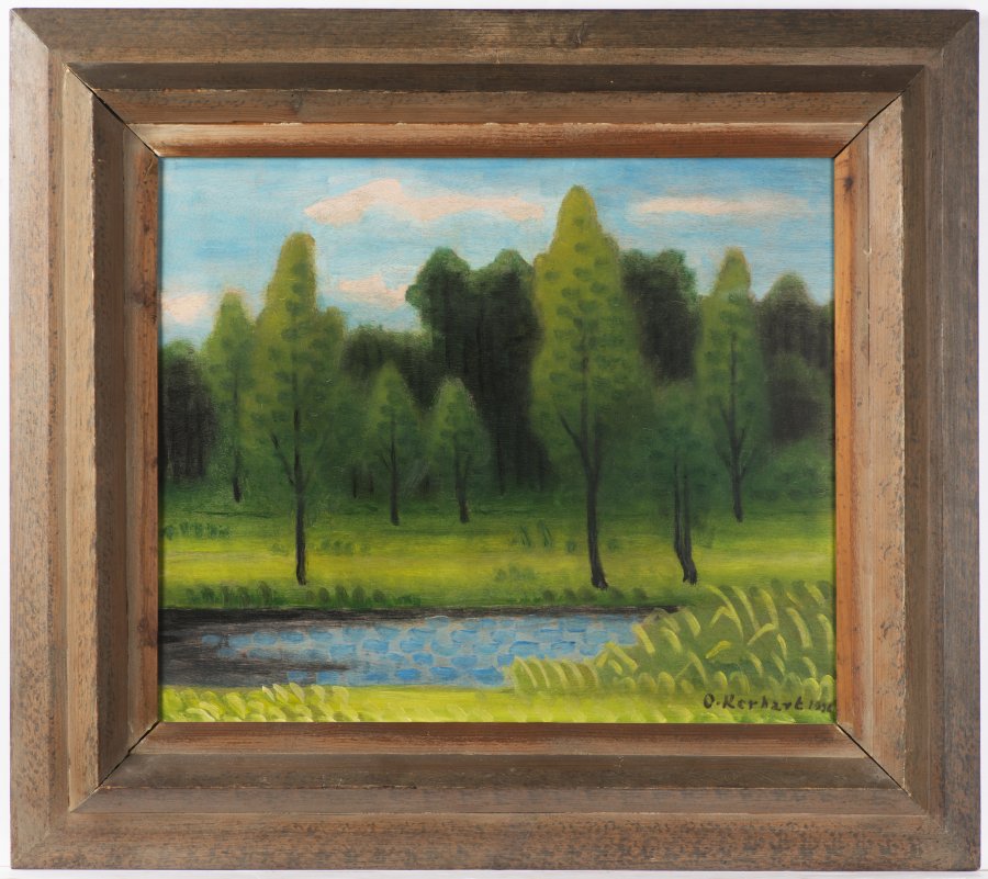 LANDSCHAFT MIT KLEINEM SEE