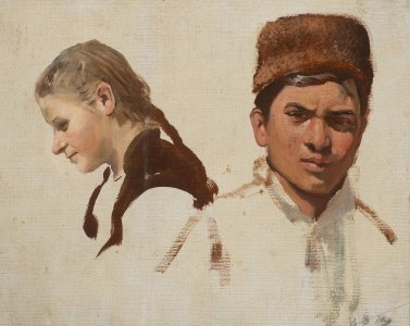 PORTRAIT OF A BOY AND A GIRL
