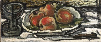 STILL LIFE WITH A CUP AND APPLES