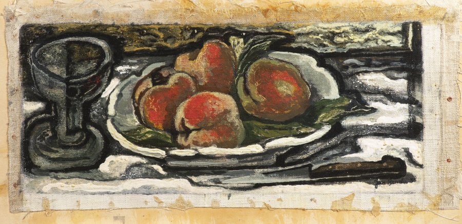 STILL LIFE WITH A CUP AND APPLES