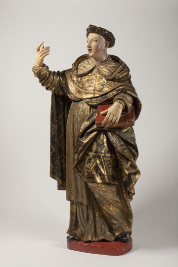 A BAROQUE STATUE OF SAINT