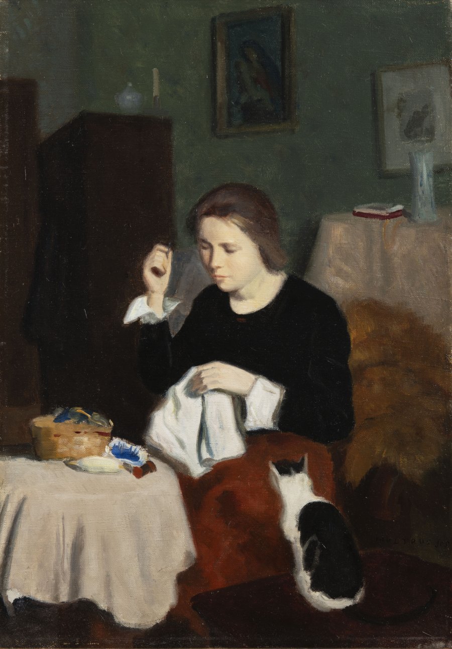 GIRL WITH A CAT