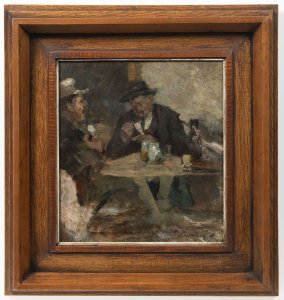 AT A TABLE