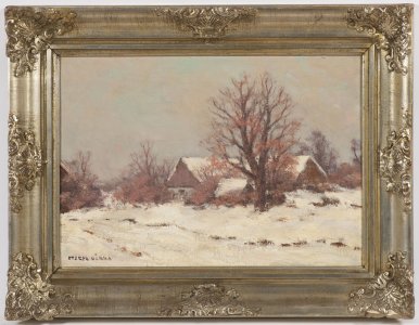 VILLAGE IN WINTER