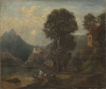 ROMANTIC LANDSCAPE WITH A CASTLE