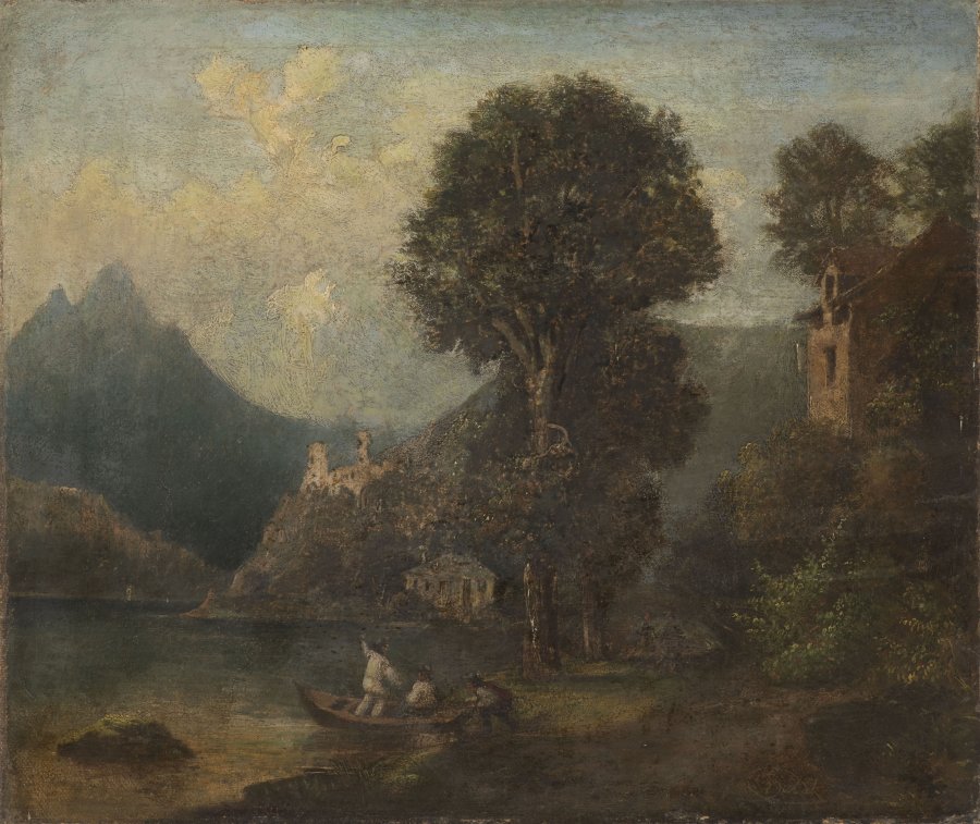 ROMANTIC LANDSCAPE WITH A CASTLE