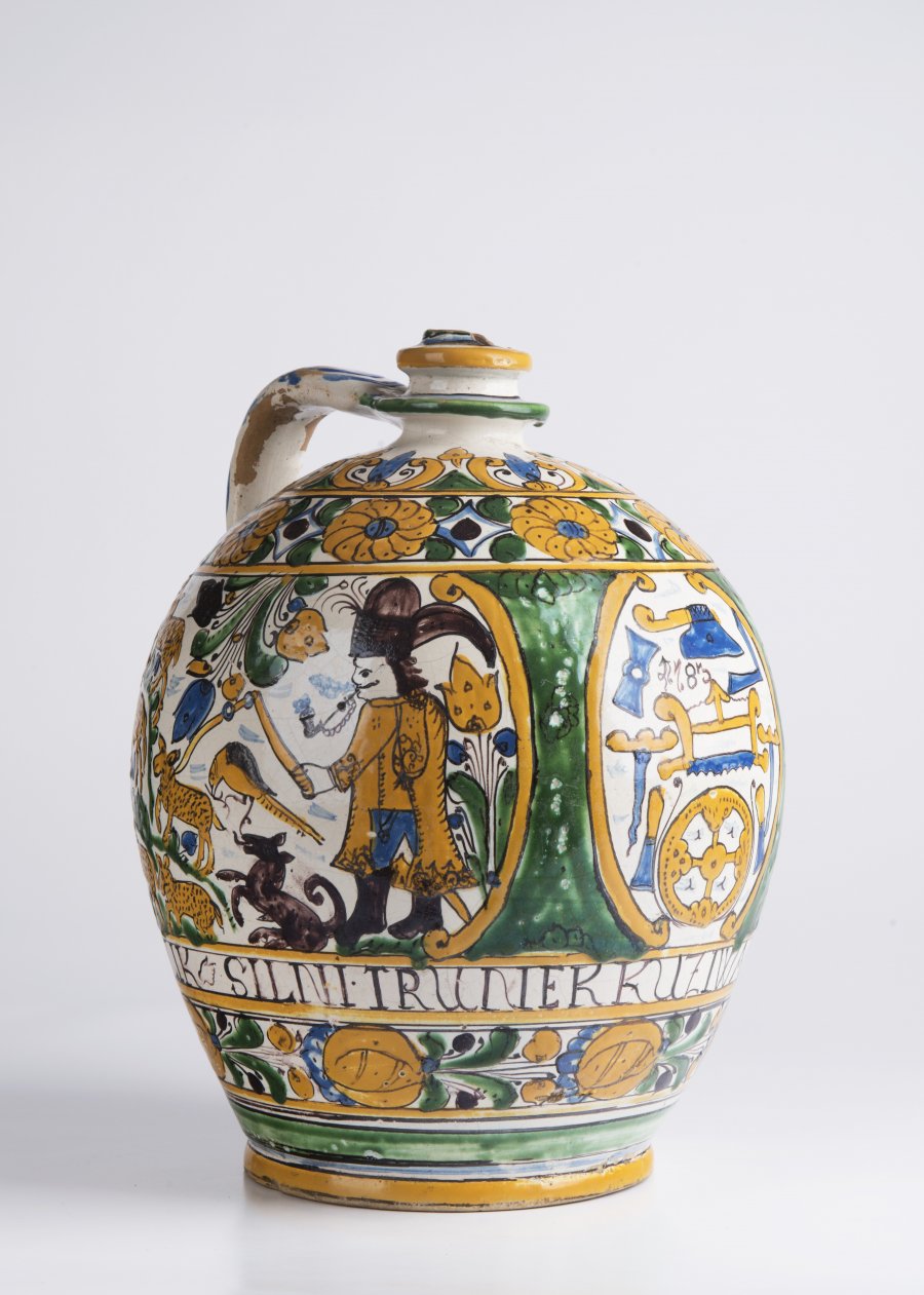 A POST-HABÁN JUG OF THE GUILD OF WHEELWRIGHTS