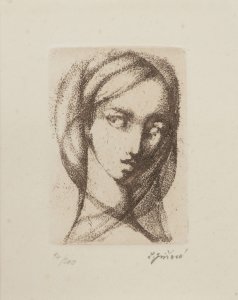 HEAD OF A GIRL IN A VEIL