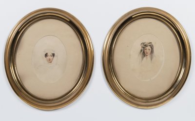 TWO PORTRAITS OF MELANIE METTERNICH-ZICHY