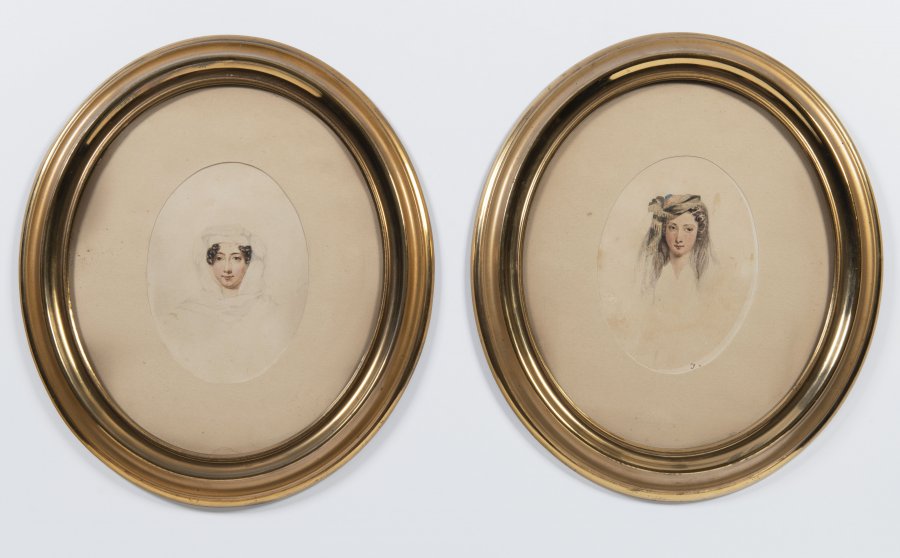 TWO PORTRAITS OF MELANIE METTERNICH-ZICHY