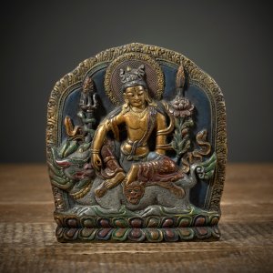 RELIEF WITH SIṂHANĀDA AVALOKITEŚVARA