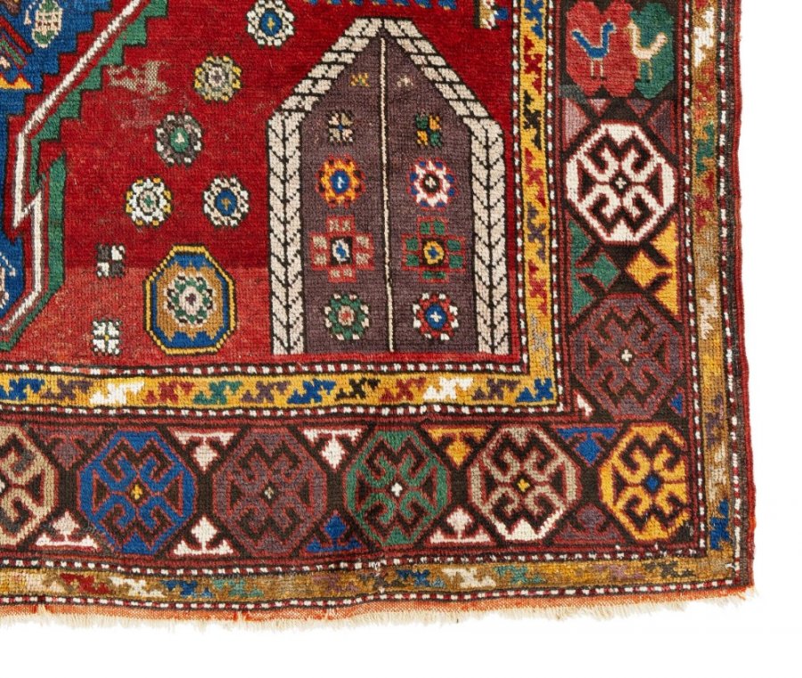 ANTIQUE KAZAK WEDDING RUG