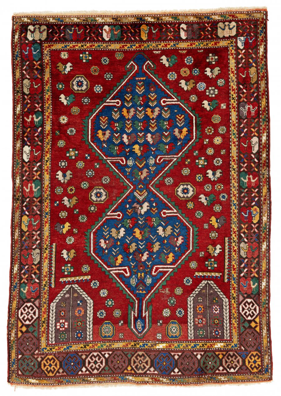 ANTIQUE KAZAK WEDDING RUG
