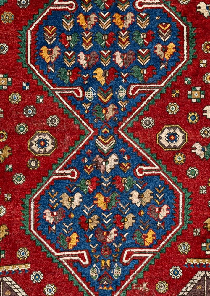 ANTIQUE KAZAK WEDDING RUG