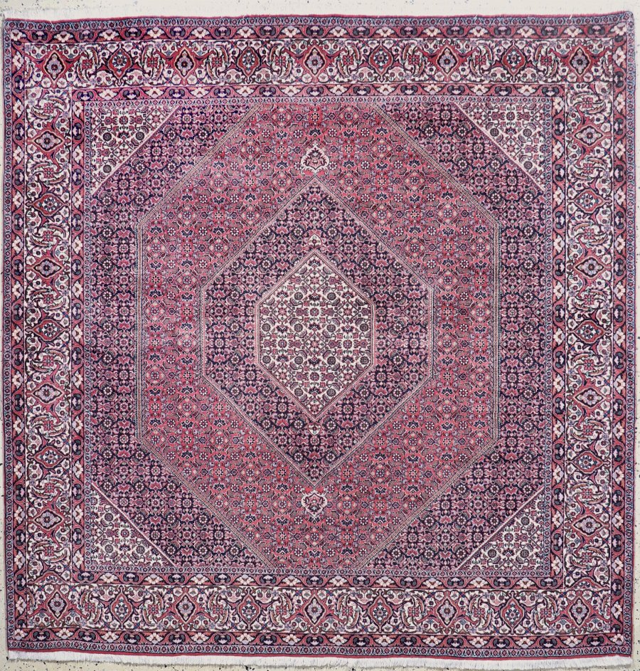 SQUARE SHAPE BIDJAR PERSIAN CARPET