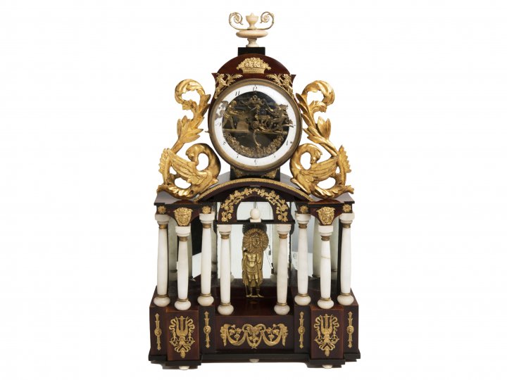 AN EMPIRE TABLE CLOCK