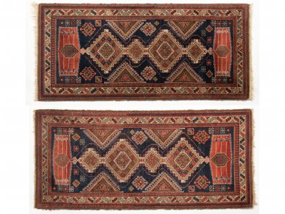 A PAIR OF SHIRVAN RUGS