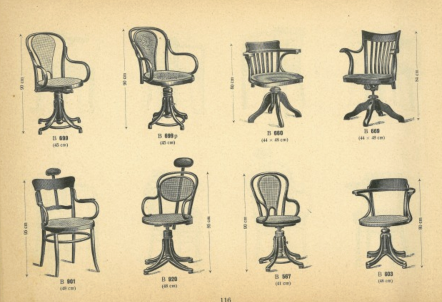 THONET OFFICE ARMCHAIR NO. 669