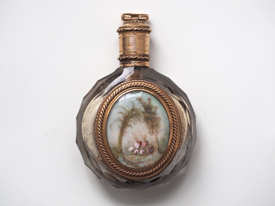 A Flacon Pendant with Miniature Paintings