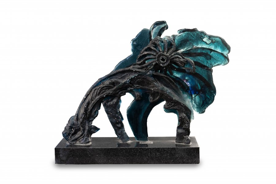 FUSED GLASS SCULPTURE