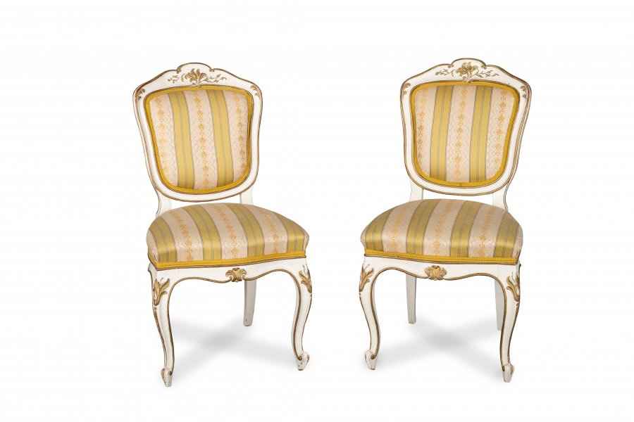TWO ROCOCO STYLE CHAIRS