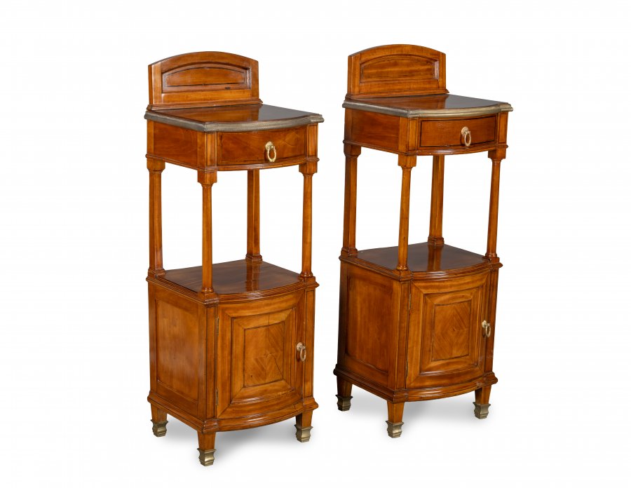 PAIR OF ART NOUVEAU STYLE BEDSIDE TABLES