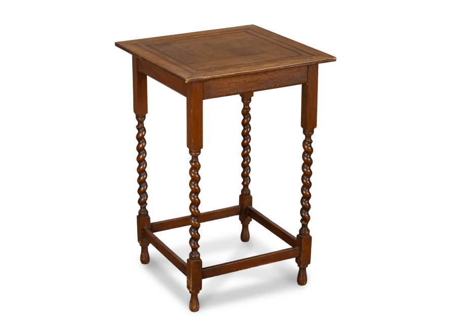 TABLE WITH TWISTED COLUMNS FROM THE HISTORICISM PERIOD