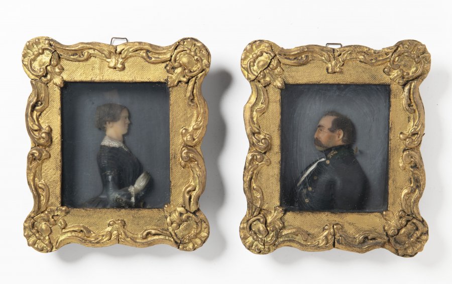 PÁROVÉ RELIÉFNÍ PORTRÉTNÍ MINIATURY