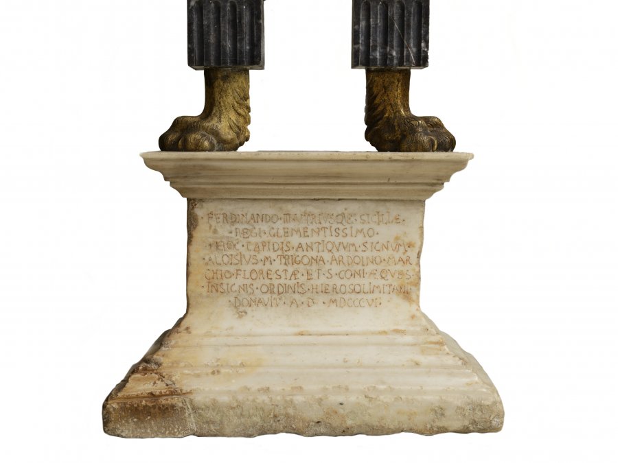 NEOKLASICISTNÍ STOLEK KRÁLE OBOJÍ SICÍLIE FERDINANDA III.