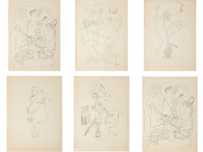 ILLUSTRATIONS FOR THE BOOK EVENINGS ON THE STRAW BED