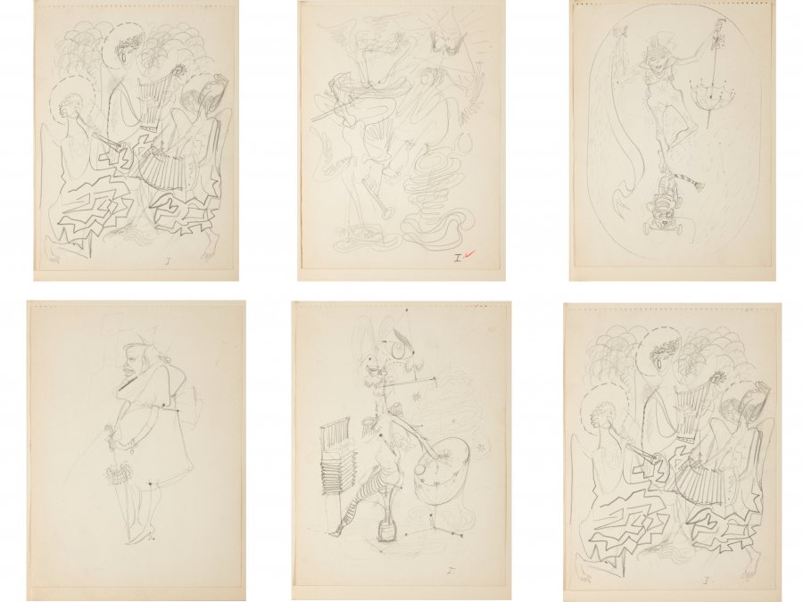 ILLUSTRATIONS FOR THE BOOK EVENINGS ON THE STRAW BED