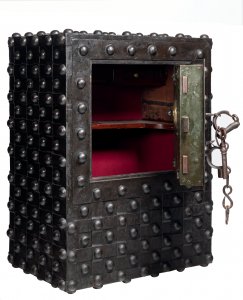 AN ELABORATE BAROQUE STRONGBOX "CASSA FORTE"