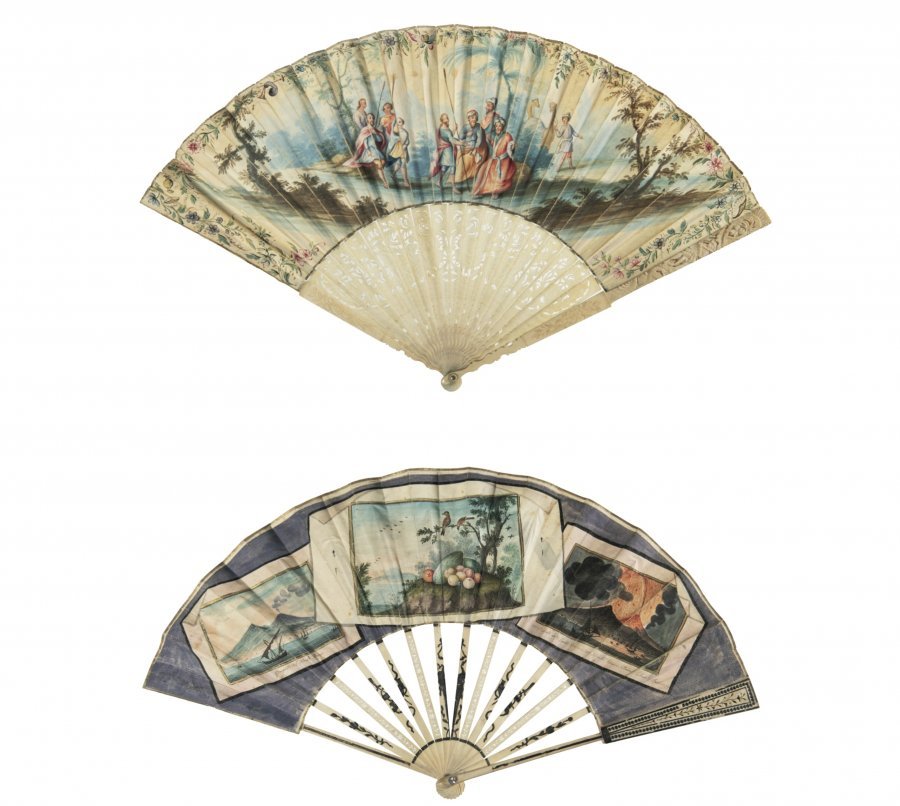 TWO ROCOCO FANS