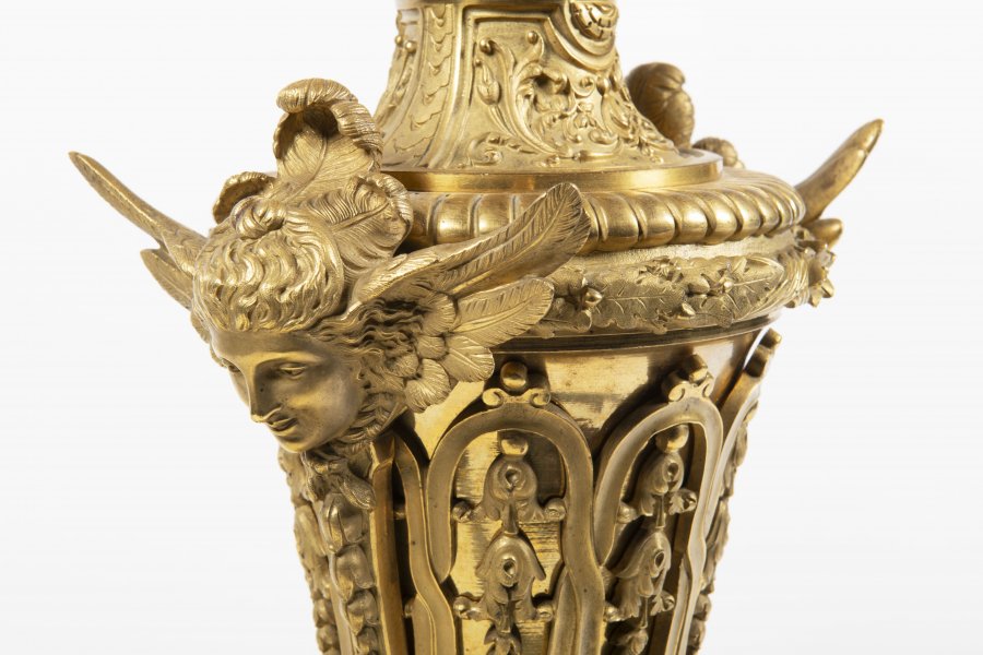 LARGE NINE-ARMED CANDLESTICK