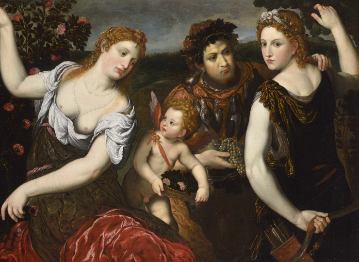 VENUS, AMOR, BACCHUS UND DIANA